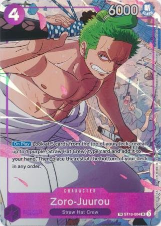 Zoro Juurou (TR) - ST18-004 - Super Rare Foil