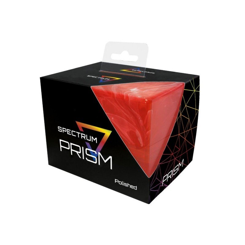 Prism Deck Case Polished Carnelian Red