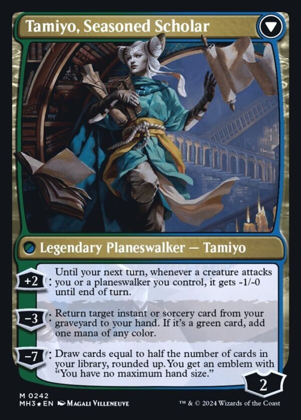Tamiyo, Inquisitive Student // Tamiyo, Seasoned Scholar (Launch FOIL) - Imagen 2