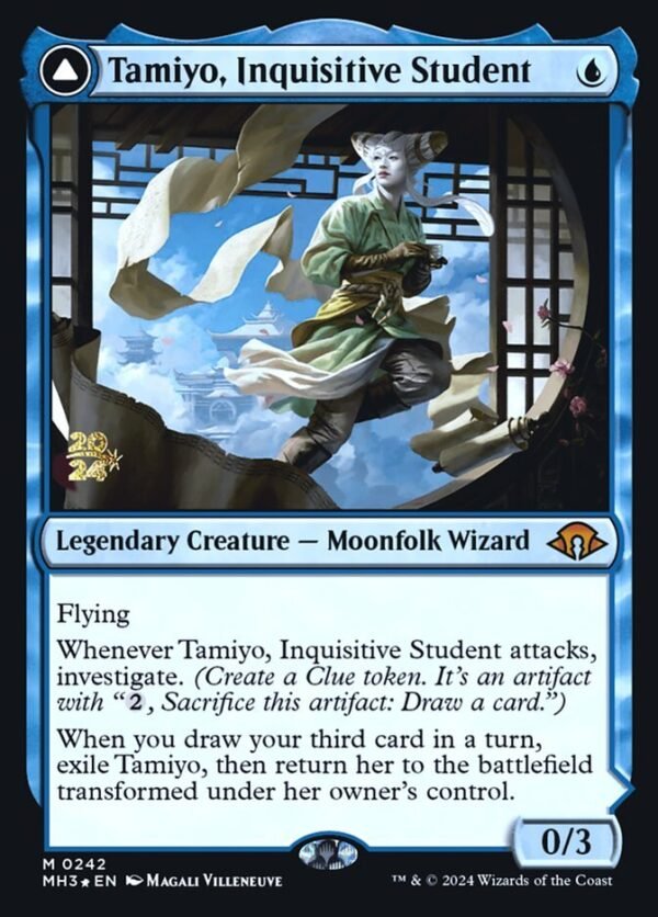 Tamiyo, Inquisitive Student // Tamiyo, Seasoned Scholar (Launch FOIL)