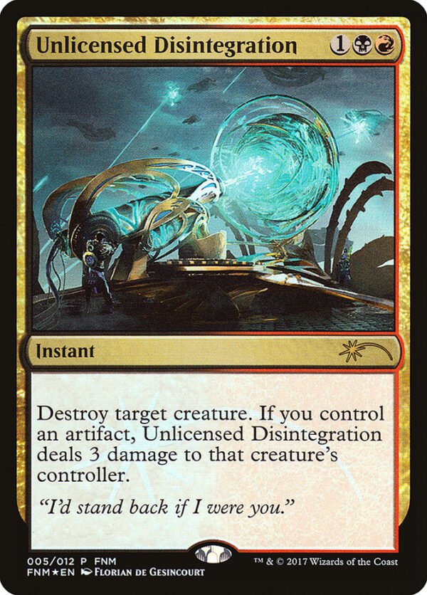 Unlicensed Disintegration (FOIL)