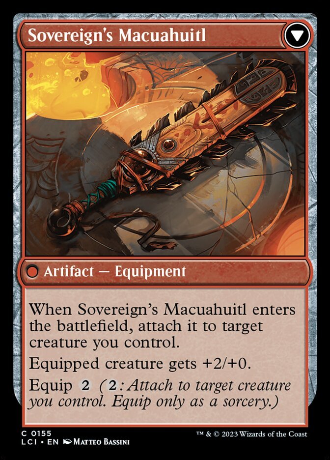 Idol of the Deep King // Sovereign's Macuahuitl (FOIL) - Imagen 2