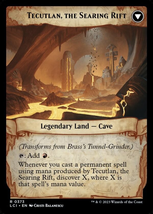 Brass's Tunnel-Grinder // Tecutlan, the Searing Rift (Extended Art FOIL) - Imagen 2