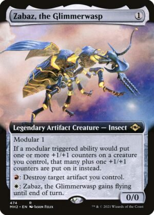 Zabaz, the Glimmerwasp (Extended Art FOIL)