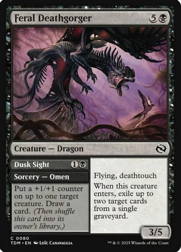 Feral Deathgorger // Dusk Sight (FOIL)