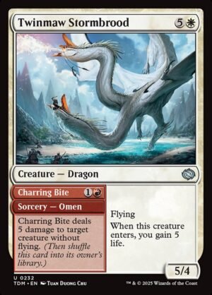 Twinmaw Stormbrood // Charring Bite (FOIL)