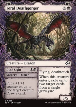 Feral Deathgorger // Dusk Sight (Showcase FOIL)
