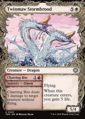 Twinmaw Stormbrood // Charring Bite (Showcase FOIL)