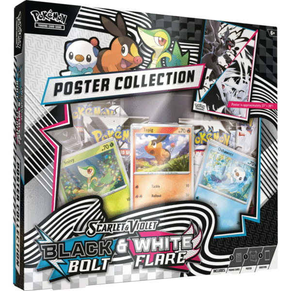 Pokemon TCG Scarlet & Violet - Black Bolt & White Flare - Unova Poster Collection