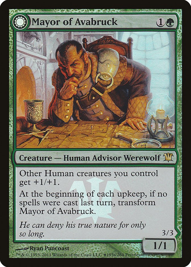 Mayor of Avabruck // Howlpack Alpha (Launch FOIL)