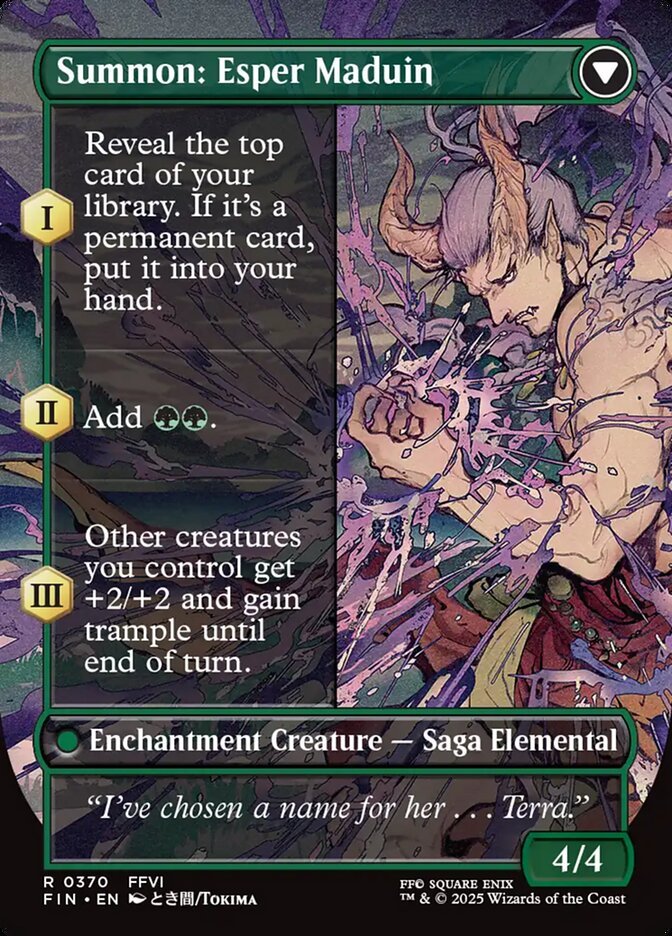 Esper Origins // Summon: Esper Maduin (Borderless FOIL) - Imagen 2