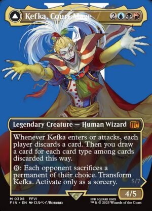 Kefka, Court Mage // Kefka, Ruler of Ruin (Borderless FOIL)