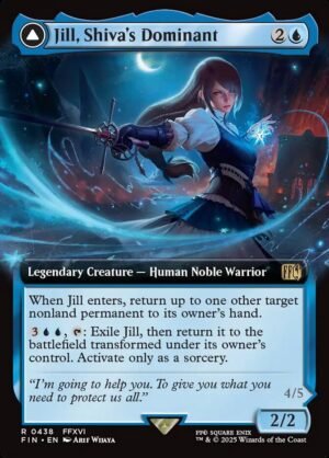 Jill, Shiva's Dominant // Shiva, Warden of Ice (Extended Art)