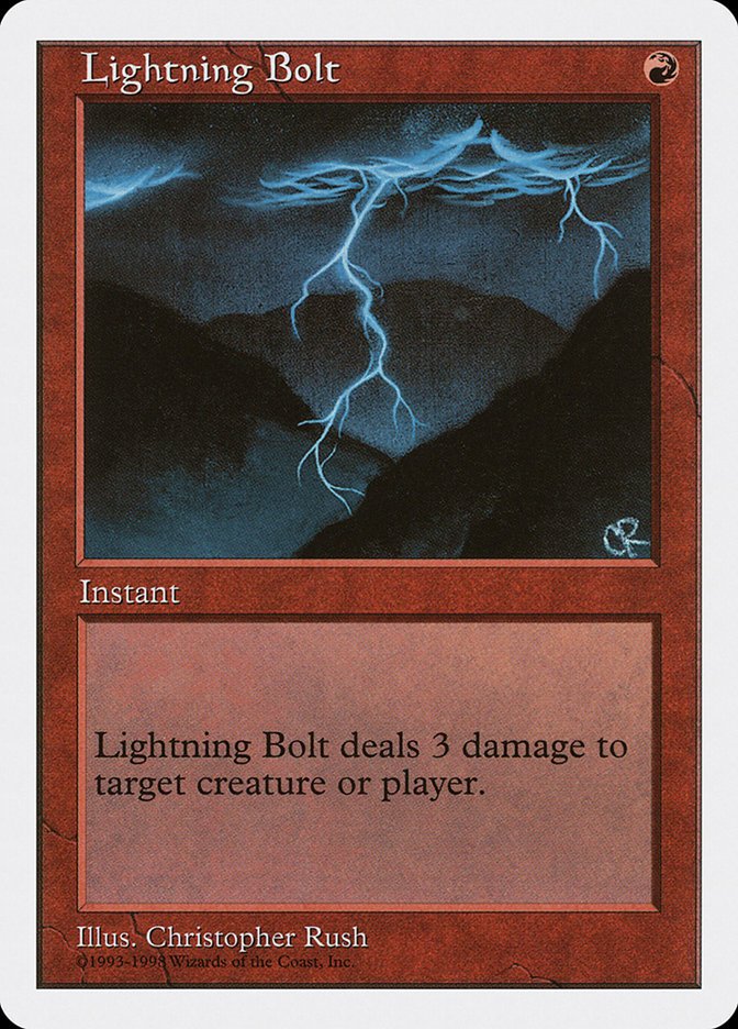 Lightning Bolt (Retro Frame)