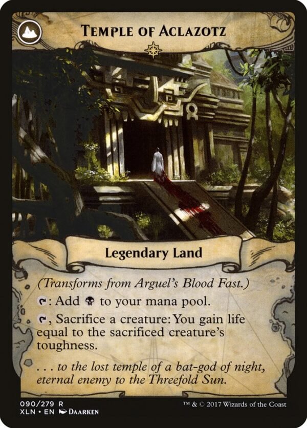 Arguel's Blood Fast // Temple of Aclazotz (FOIL) - Imagen 2