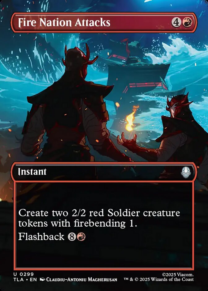 Fire Nation Attacks (Borderless FOIL)