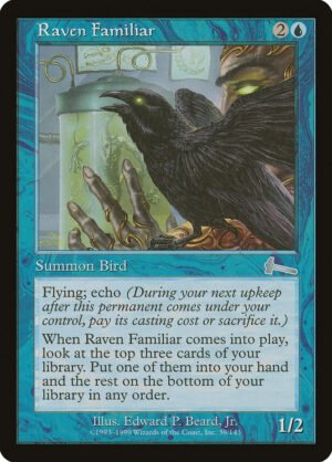 Raven Familiar (Retro Frame)