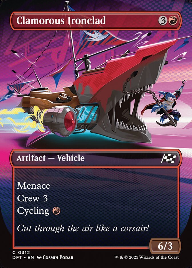 Clamorous Ironclad (Borderless FOIL)