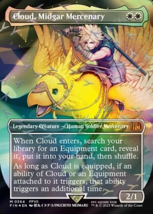 Cloud, Midgar Mercenary (Borderless FOIL)