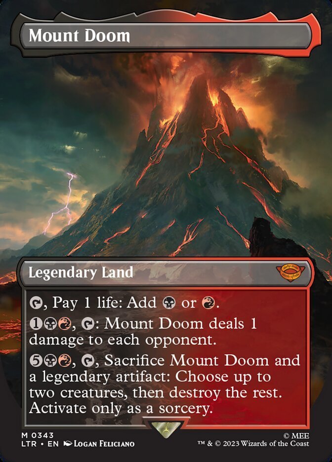 Mount Doom (Borderless FOIL)