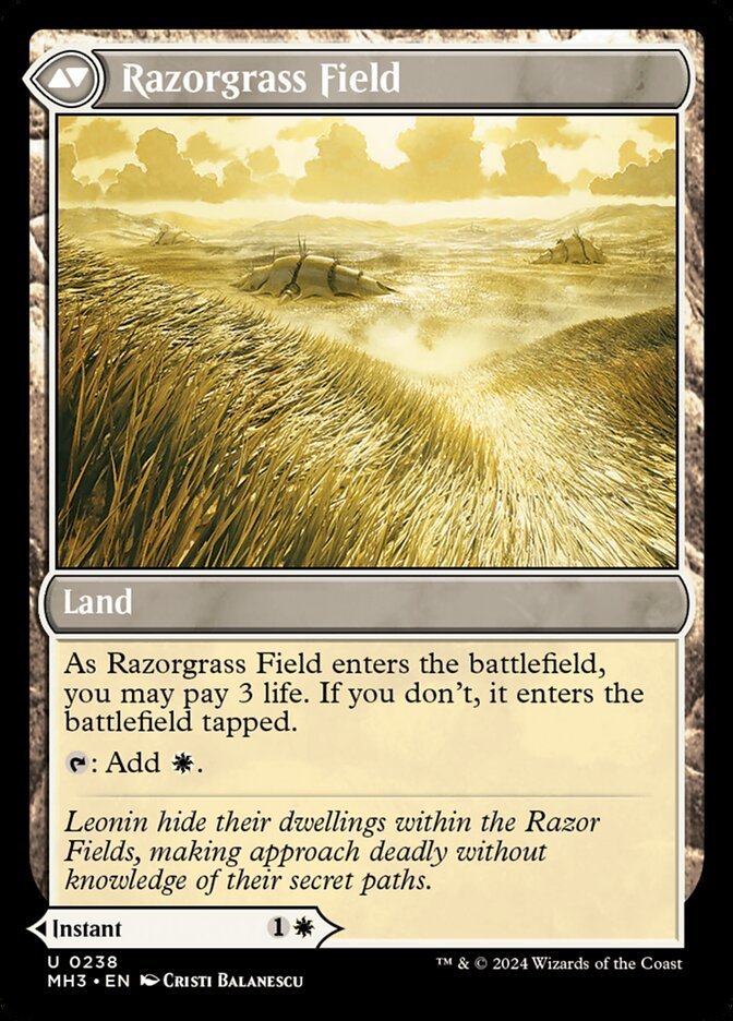 Razorgrass Ambush // Razorgrass Field (FOIL) - Imagen 2