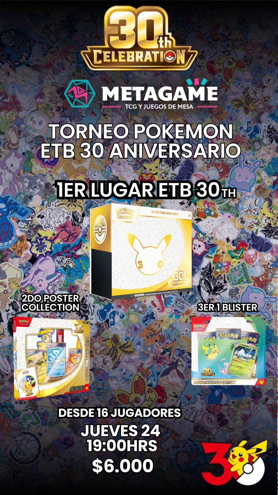 TORNEO POKÉMON TCG – 30.º ANIVERSARIO