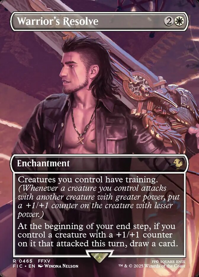 Warrior's Resolve (Borderless FOIL)