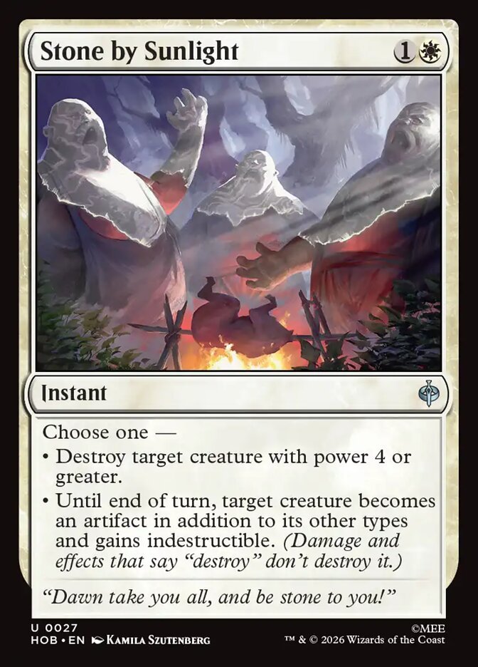Stone by Sunlight (FOIL)