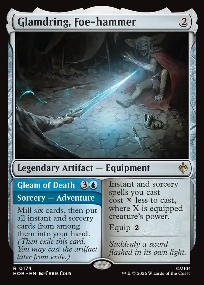 Glamdring, Foe-hammer // Gleam of Death (FOIL)