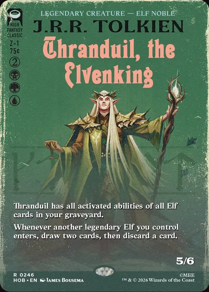 Thranduil, the Elvenking (Borderless FOIL)